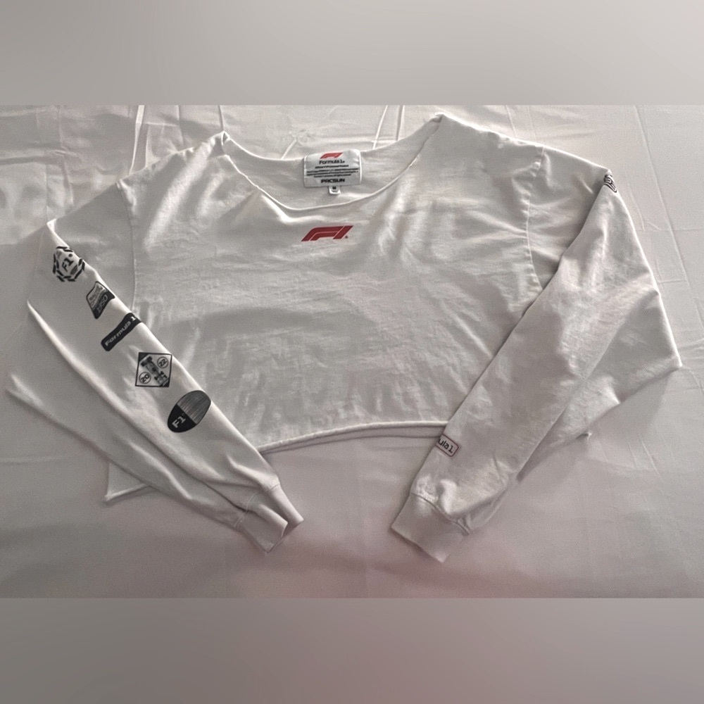 Pacsun F1 off the shoulder cropped long sleeve